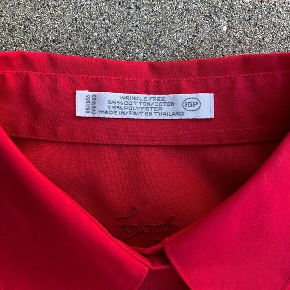 FOXCROFT Fuchsia Button Down Shirt Women's 10P Wrinkle Free Blouse Top Collared‍ - Picture 4 of 8
